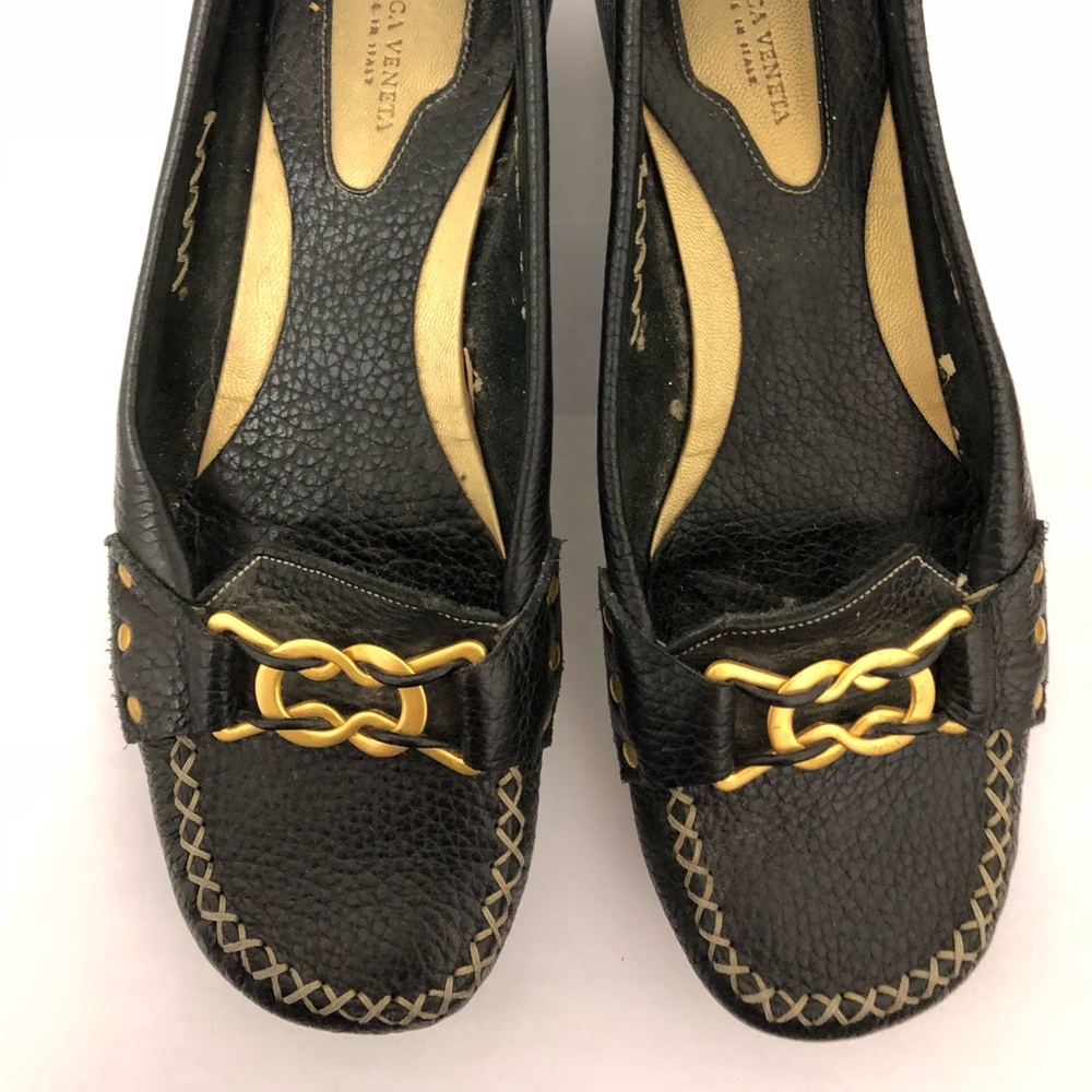 Bottega Veneta Kitten Black Loafers